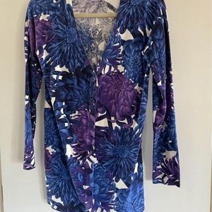 Issac Mizrahi Floral Cardigan